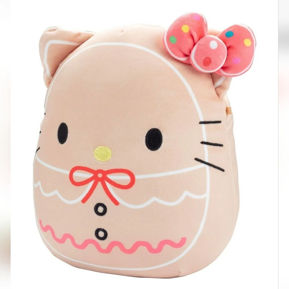 Sanrio Hello Kitty x Squishmallows Christmas Limited Edition Gingerbread Pillow - Picture 2 of 9